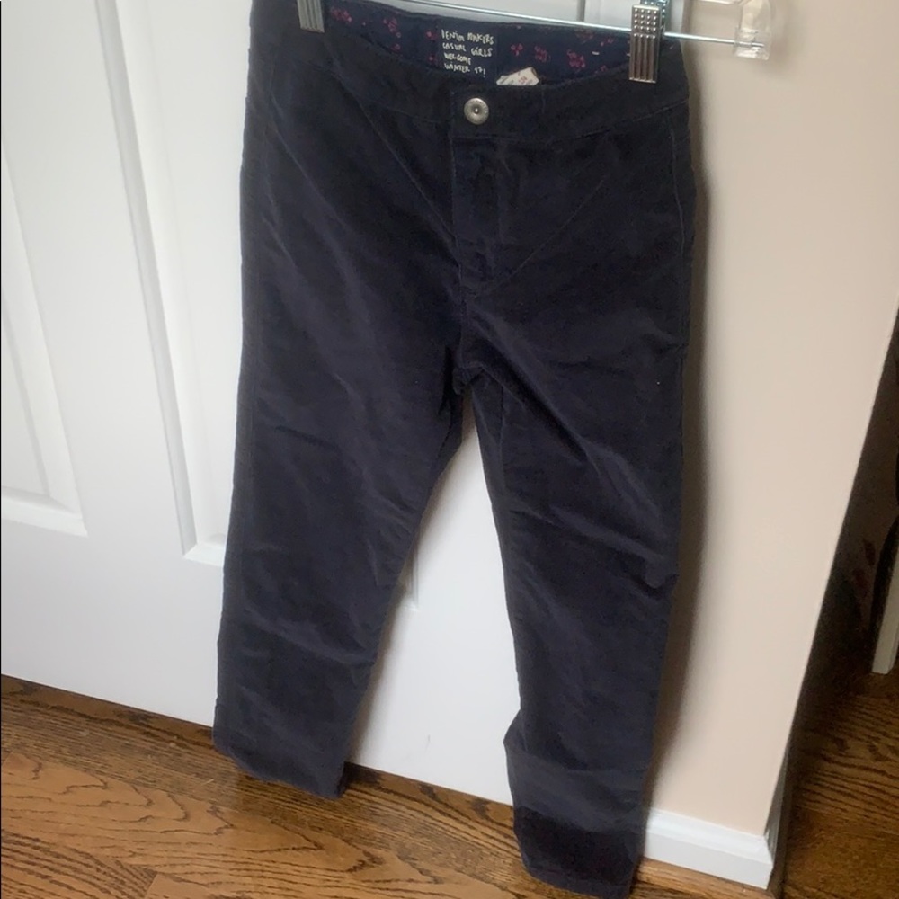 Navy girls skinny cords size 9 girls